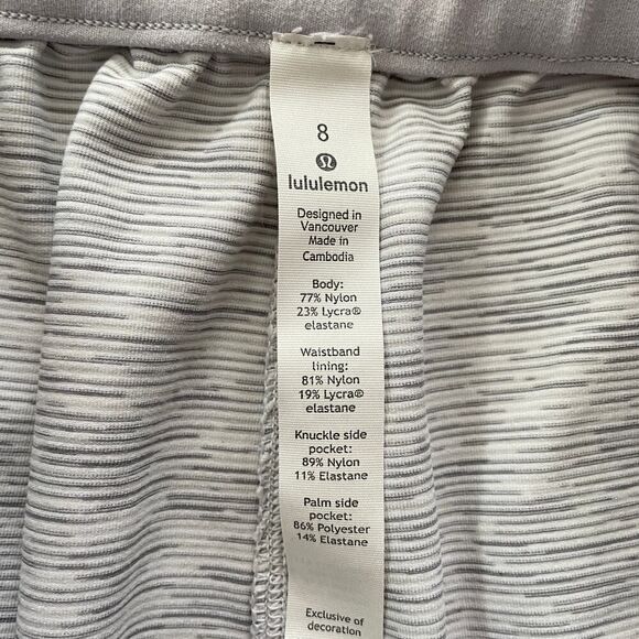 Lululemon Keep Moving Crop 23" Wee Are From Space Nimbus Battleship - Size: 8 - Picture 6 of 10